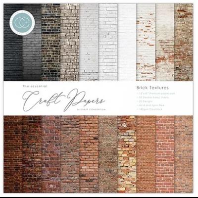 Craft Consortium Designpapier - Brick Textures Paper Pad